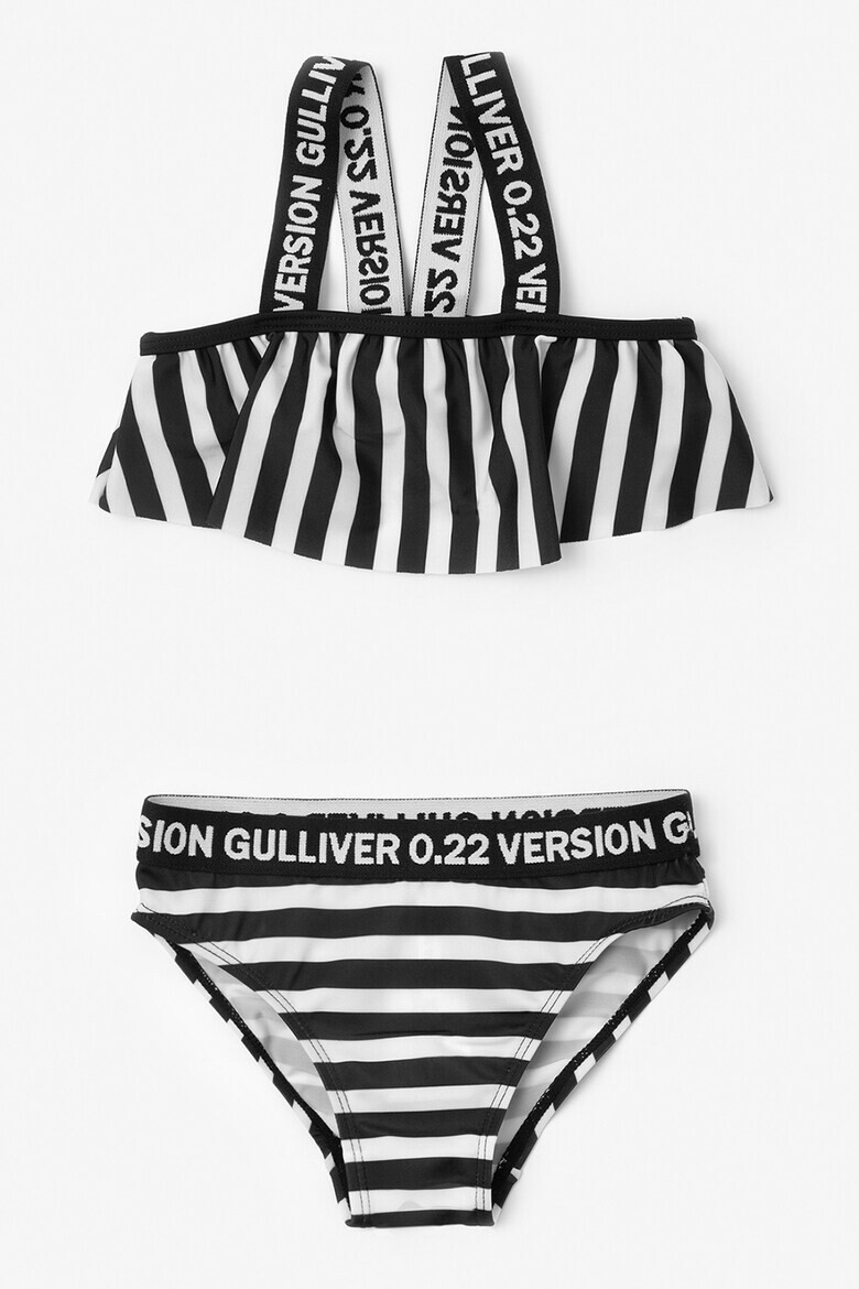 GULLIVER Costum de baie din doua piese cu benzi logo - Pled.ro