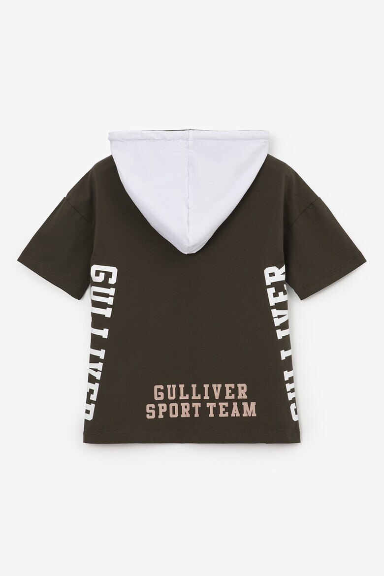 GULLIVER Tricou cu gluga si imprimeu - Pled.ro