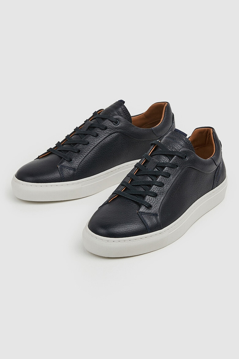 Hackett London Pantofi sport de piele cu aspect texturat - Pled.ro