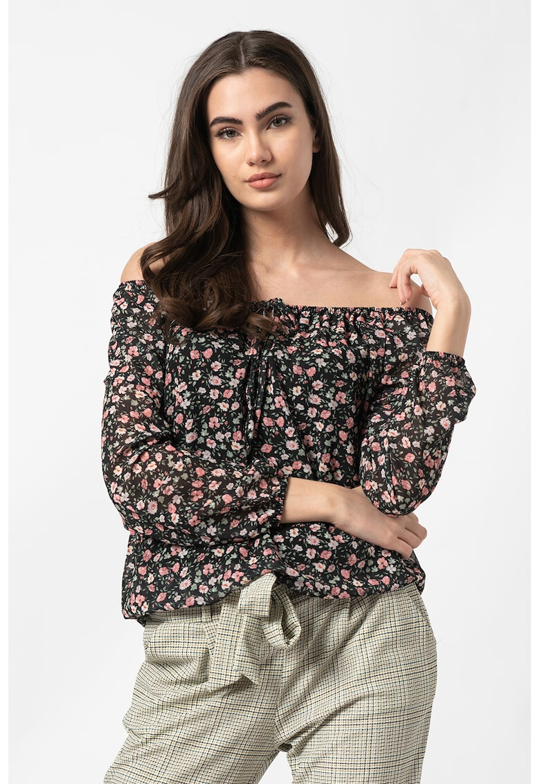 Haily's Bluza cu decolteu pe umeri si model floral Cara - Pled.ro