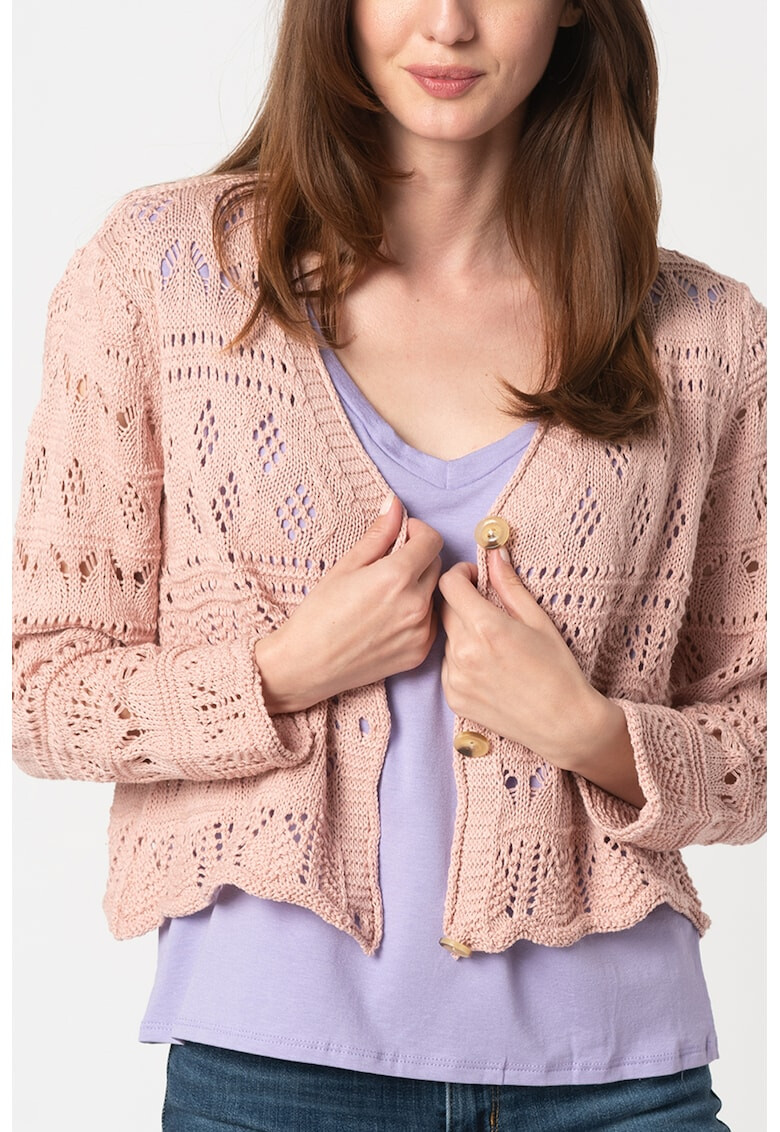 Haily's Cardigan tricotat cu perforatii Maisy - Pled.ro