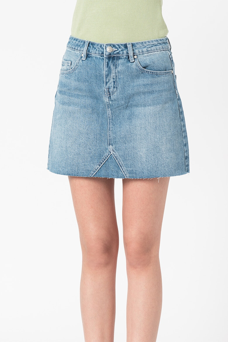 Haily's Fusta mini de denim cu croiala in A - Pled.ro