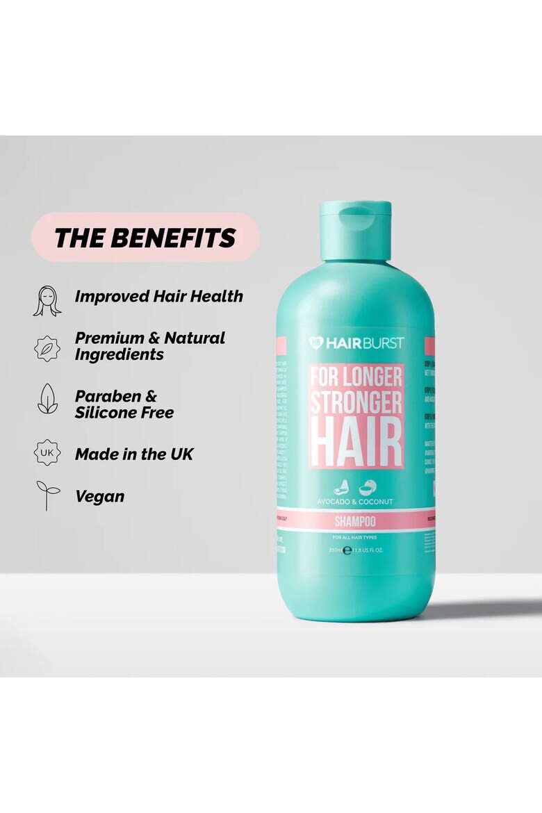 Hairburst Set Sampon & Balsam pentru Fortifierea si Accelerarea Cresterii Parului 350 ml x 2 - Pled.ro