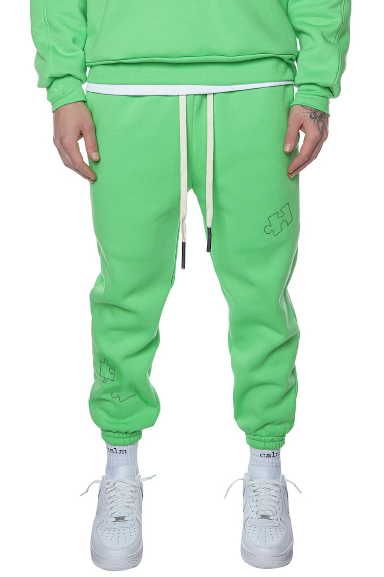 HAMZA Pantaloni sport crop conici Peace - Pled.ro