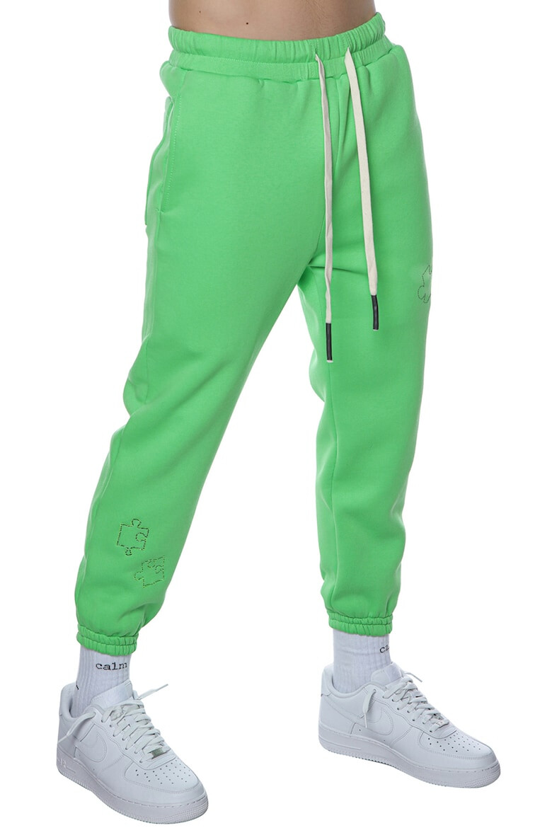 HAMZA Pantaloni sport crop conici Peace - Pled.ro