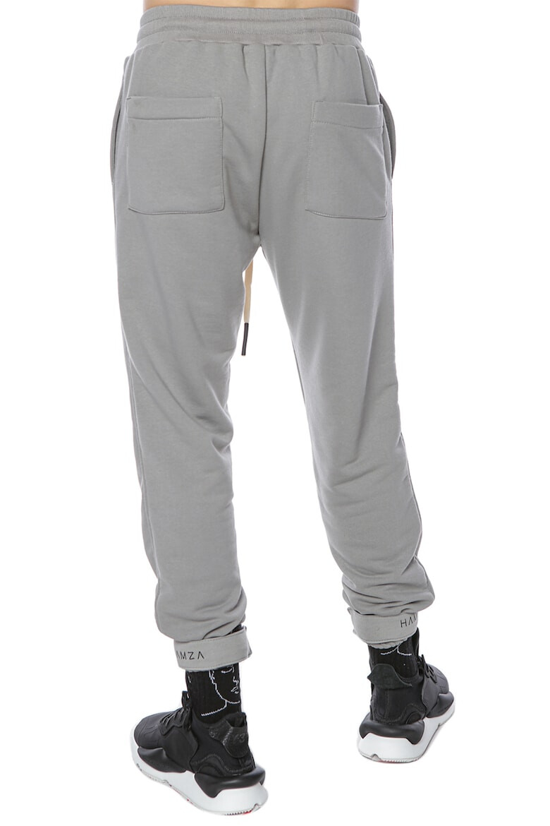 HAMZA Pantaloni sport cu broderie text Atlas - Pled.ro