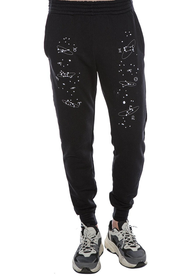 HAMZA Pantaloni sport cu model grafic Universe - Pled.ro