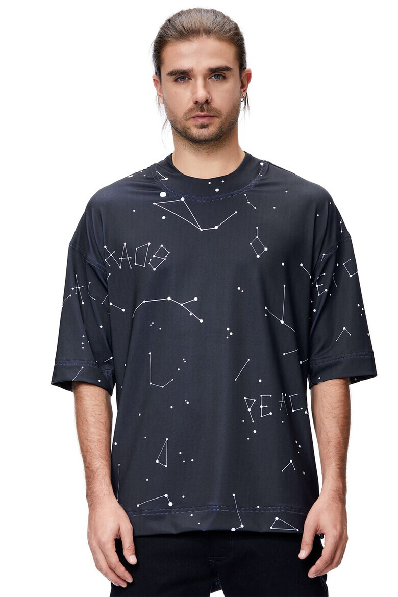 HAMZA Tricou unisex supradimensionat Star Gazing - Pled.ro