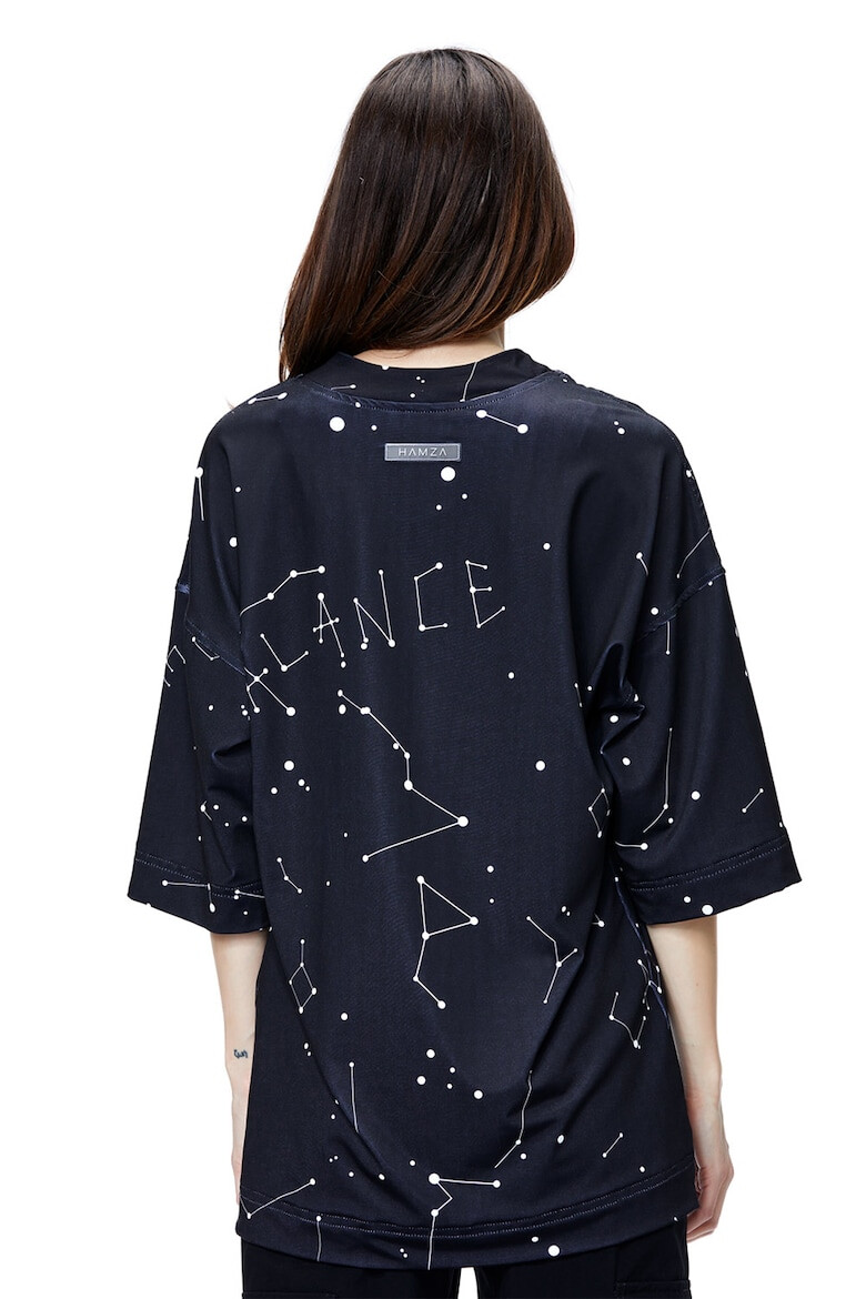 HAMZA Tricou unisex supradimensionat Star Gazing - Pled.ro