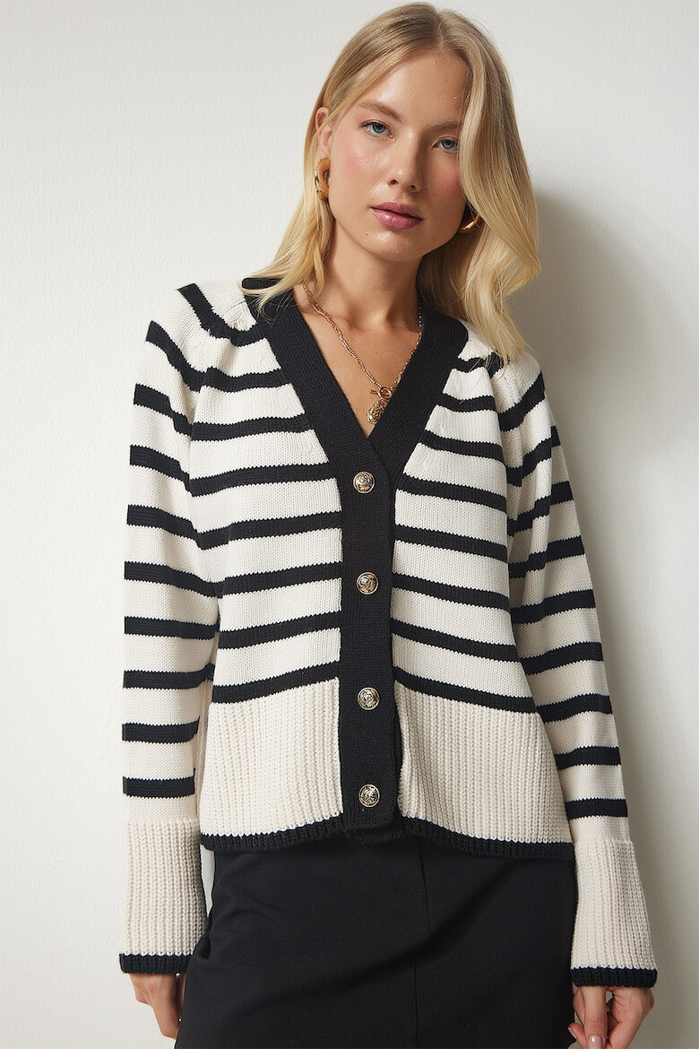 Happiness İstanbul Cardigan in dungi cu nasturi - Pled.ro