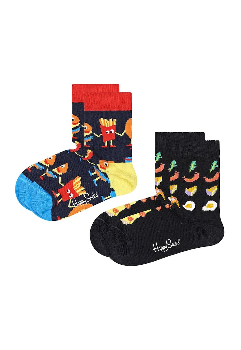 Happy Socks Set de sosete cu model grafic 2 perechi - Pled.ro