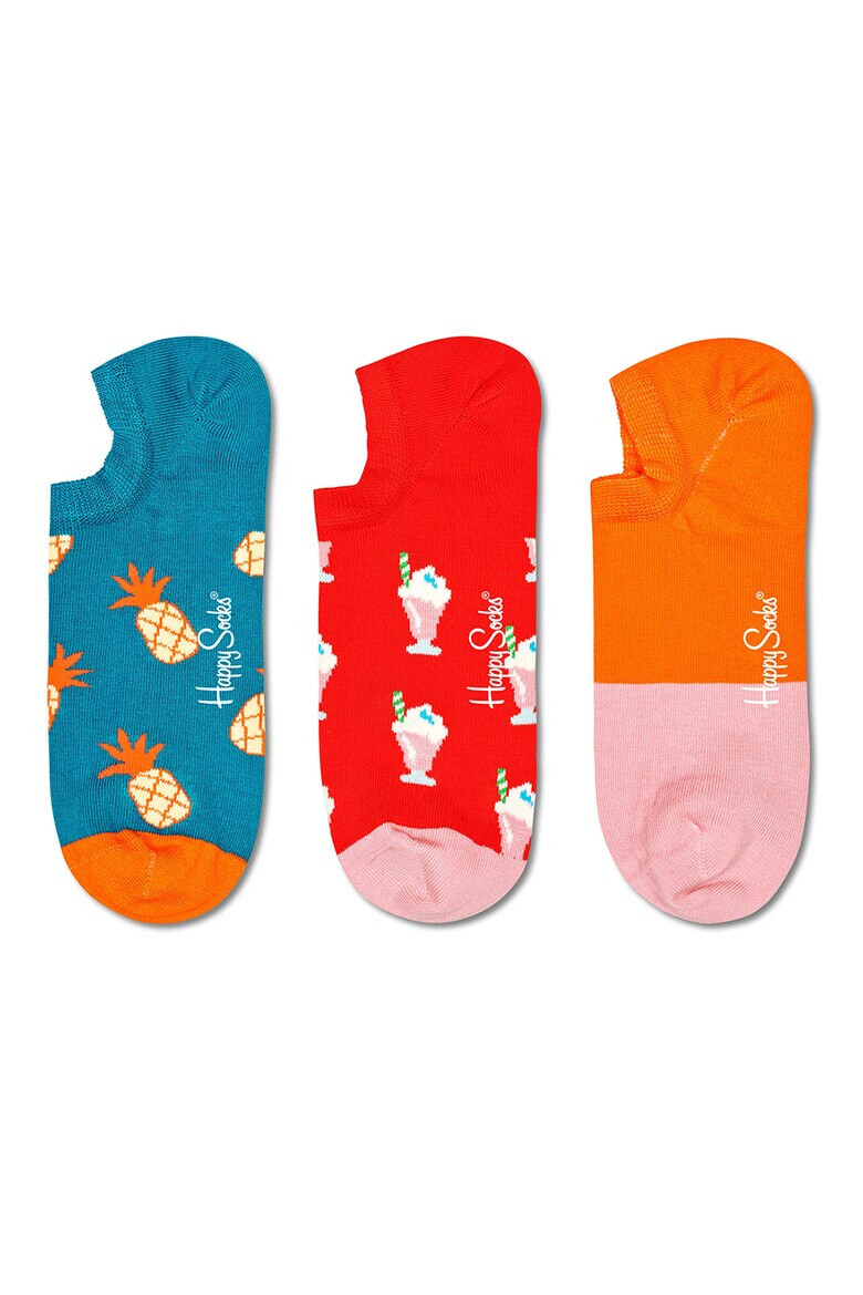 Happy Socks Set de sosete foarte scurte unisex Pineapple - 3 perechi - Pled.ro