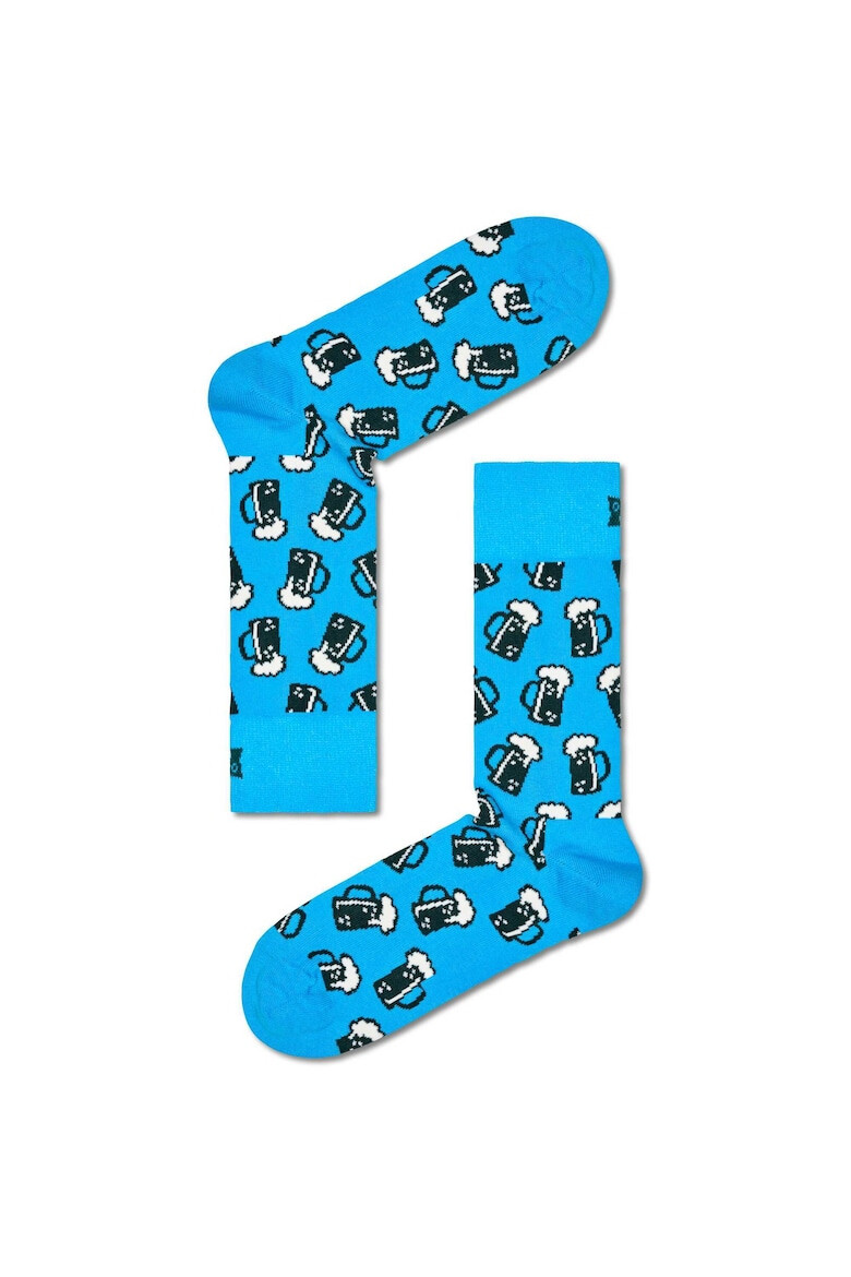 Happy Socks Set de sosete lungi cu imprimeu - 3 perechi - Pled.ro