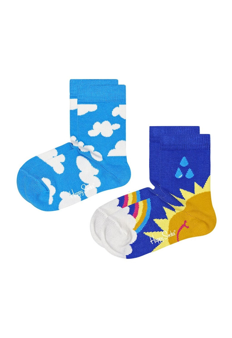 Happy Socks Set de sosete lungi cu imprimeu grafic 2 perechi - Pled.ro