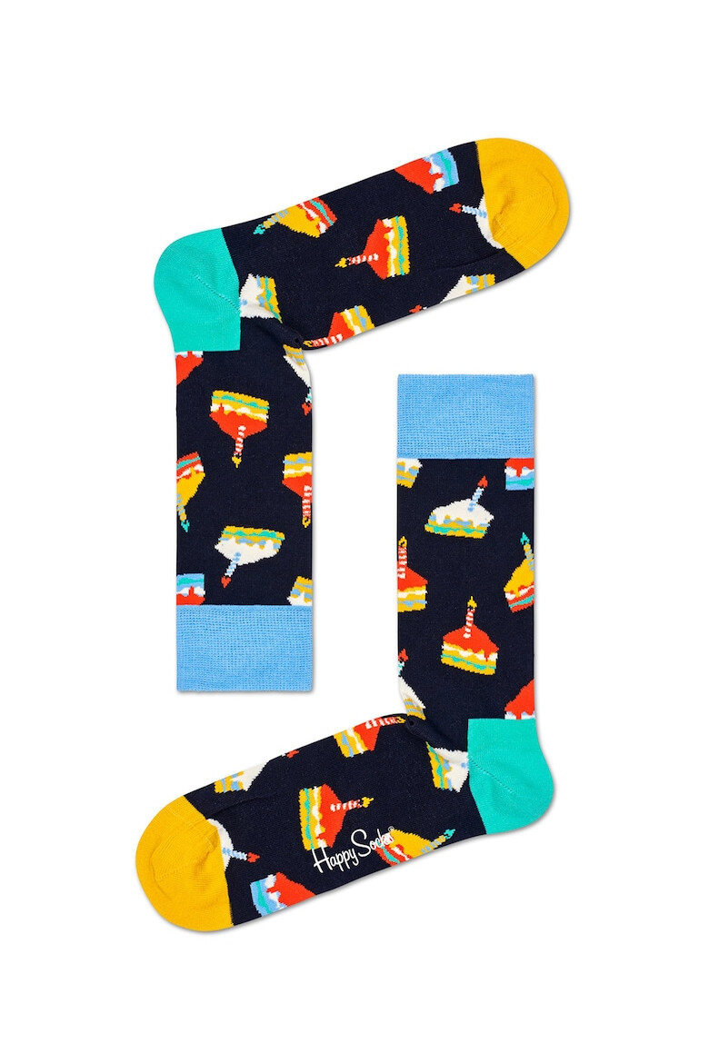 Happy Socks Set de sosete lungi cu model - 2 perechi - Pled.ro