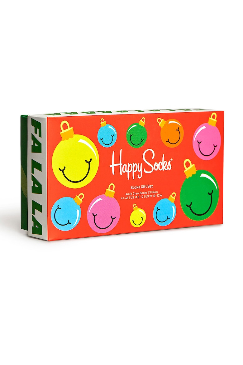 Happy Socks Set de sosete lungi cu model - 3 perechi - Pled.ro