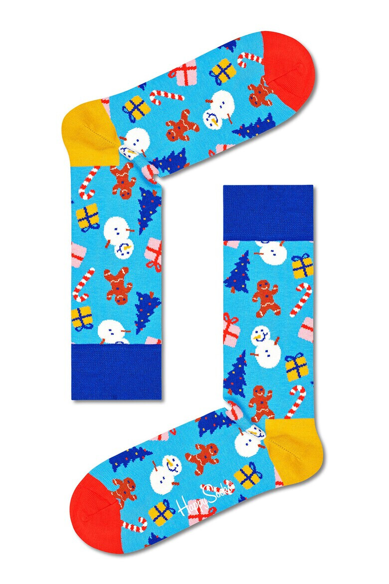 Happy Socks Set de sosete lungi cu model - 4 perechi - Pled.ro