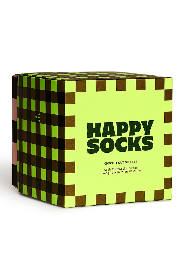 Happy Socks Set de sosete lungi unisex - 3 perechi - Pled.ro