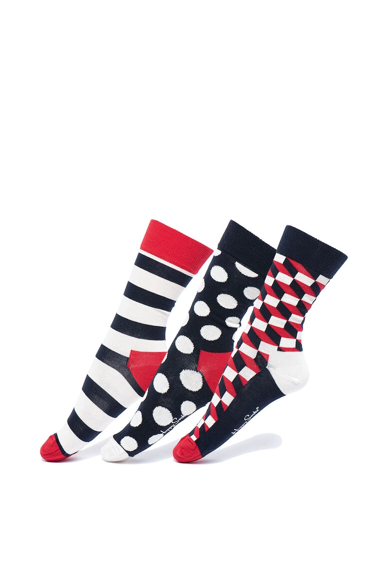 Happy Socks Set de sosete lungi unisex - 3 perechi - Pled.ro