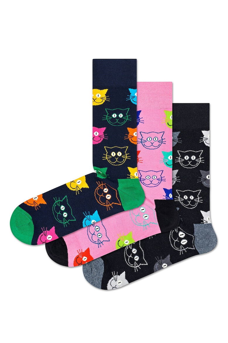 Happy Socks Set de sosete lungi unisex - 3 perechi - Pled.ro