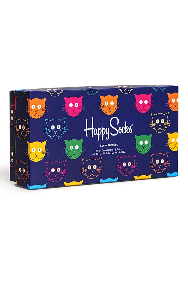 Happy Socks Set de sosete lungi unisex - 3 perechi - Pled.ro