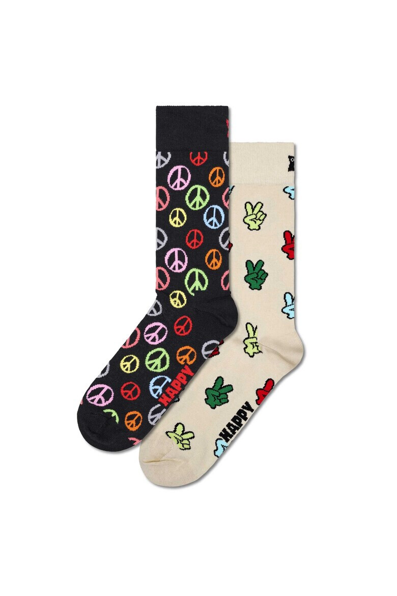 Happy Socks Set de sosete lungi unisex cu model - 2 perechi - Pled.ro