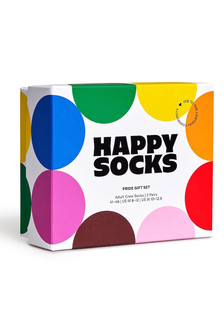 Happy Socks Set de sosete lungi unisex cu model - 2 perechi - Pled.ro