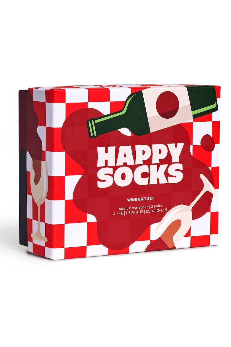 Happy Socks Set de sosete lungi unisex cu model - 2 perechi - Pled.ro