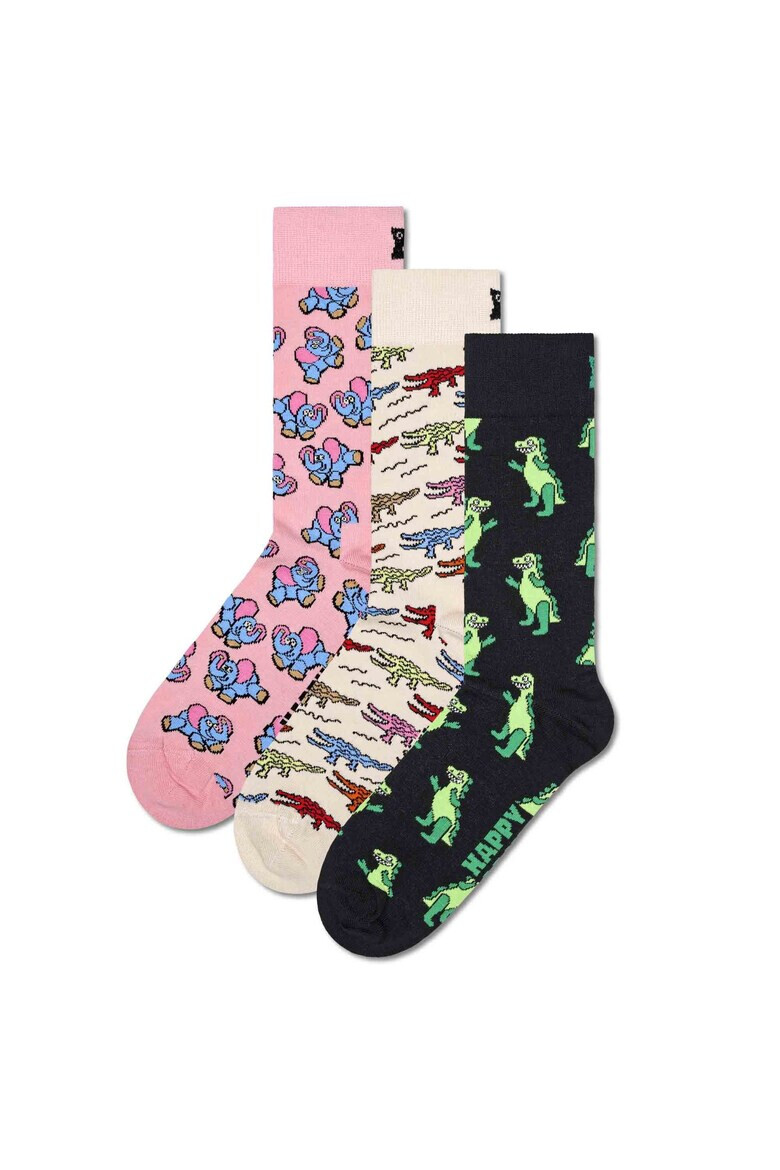 Happy Socks Set de sosete lungi unisex cu model - 3 perechi - Pled.ro