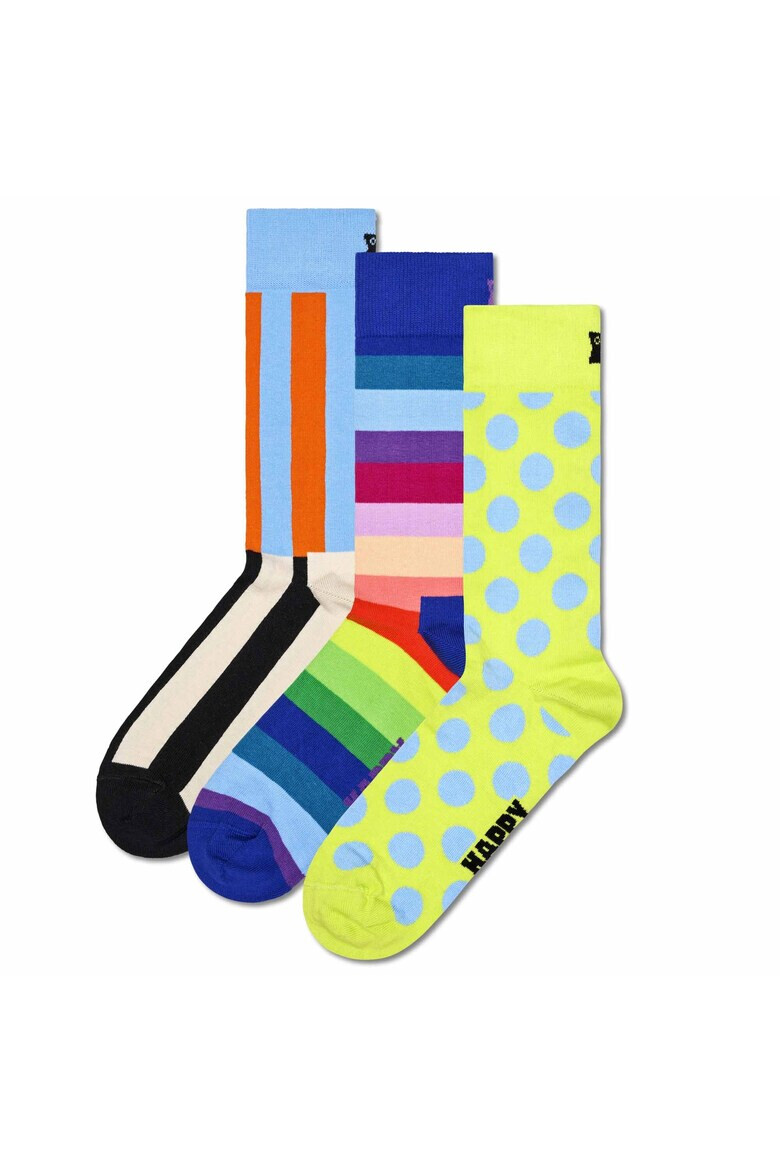 Happy Socks Set de sosete lungi unisex cu model - 3 perechi - Pled.ro