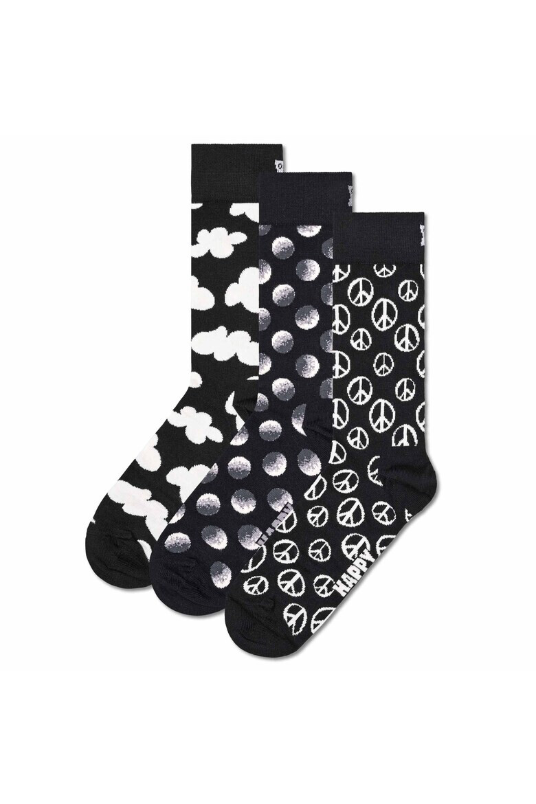 Happy Socks Set de sosete lungi unisex cu model - 3 perechi - Pled.ro