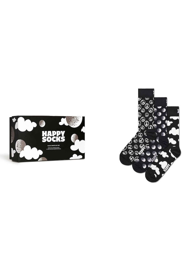 Happy Socks Set de sosete lungi unisex cu model - 3 perechi - Pled.ro