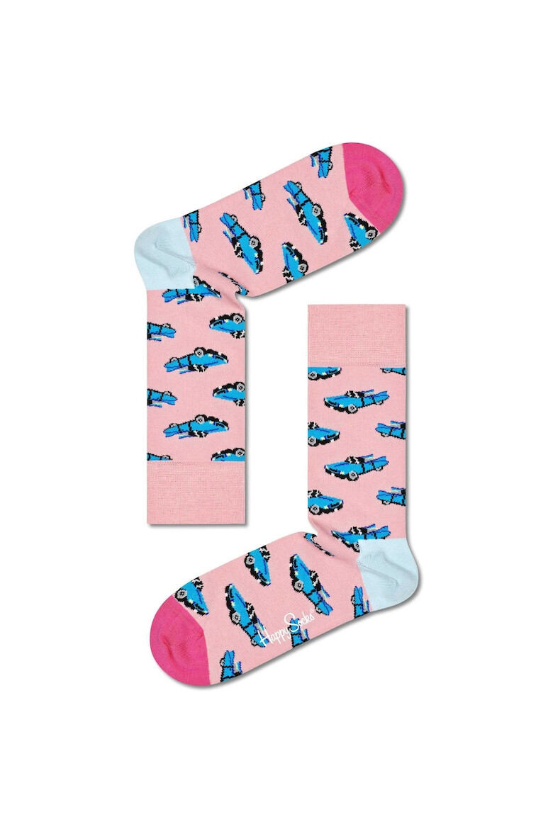 Happy Socks Set de sosete lungi unisex cu model - 4 perechi - Pled.ro