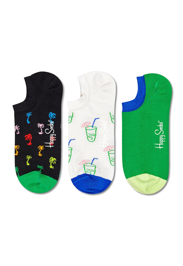 Happy Socks Set de sosete pana la glezna unisex 3 perechi - Pled.ro