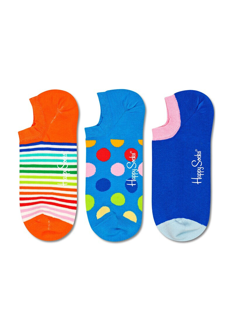 Happy Socks Set de sosete pana la glezna unisex 3 perechi - Pled.ro