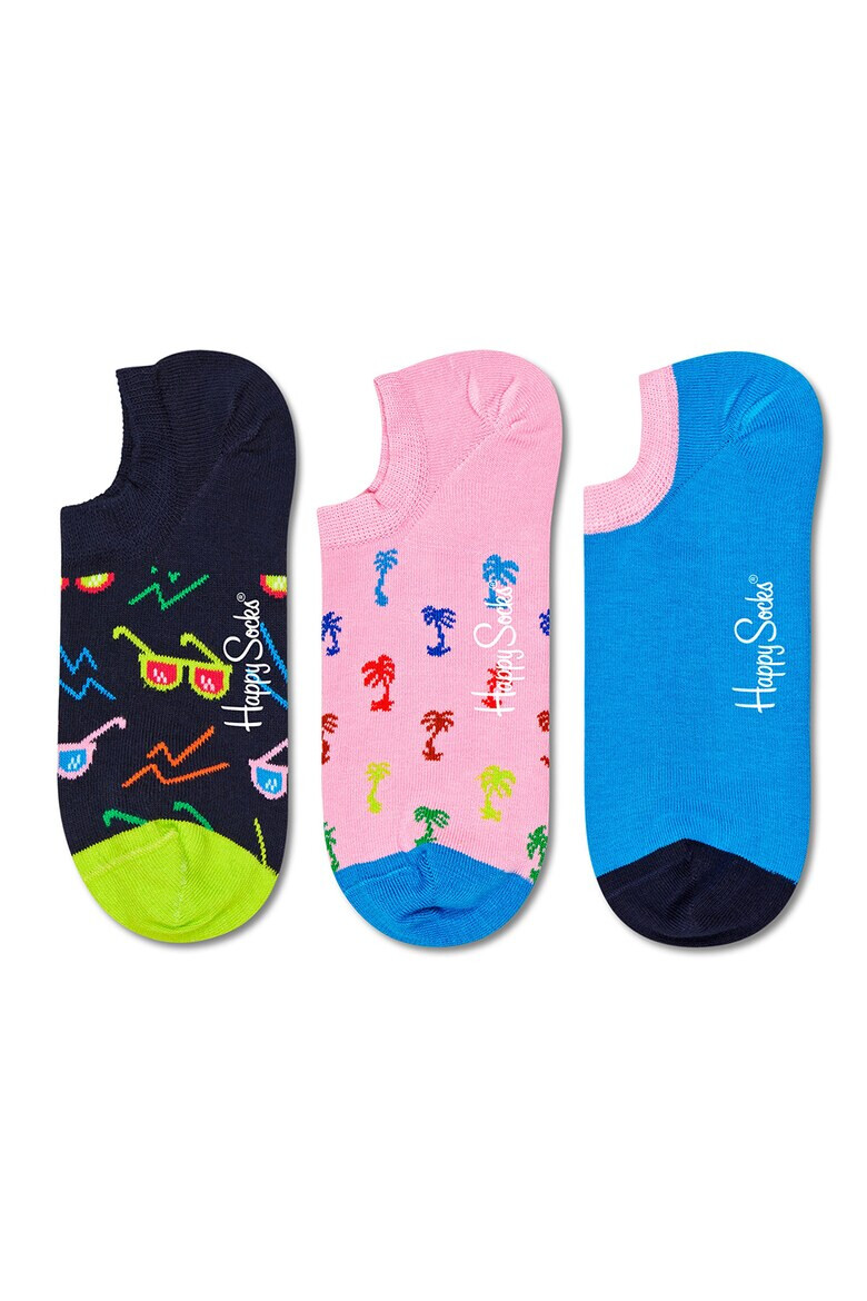 Happy Socks Set de sosete pana la glezna unisex cu model 3 perechi - Pled.ro