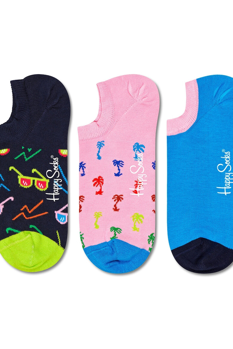 Happy Socks Set de sosete pana la glezna unisex cu model 3 perechi - Pled.ro