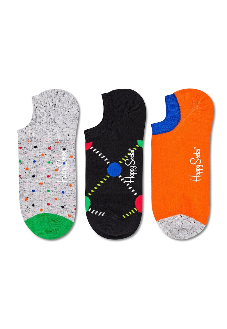 Happy Socks Set de sosete pana la glezna unisex cu model 3 perechi - Pled.ro