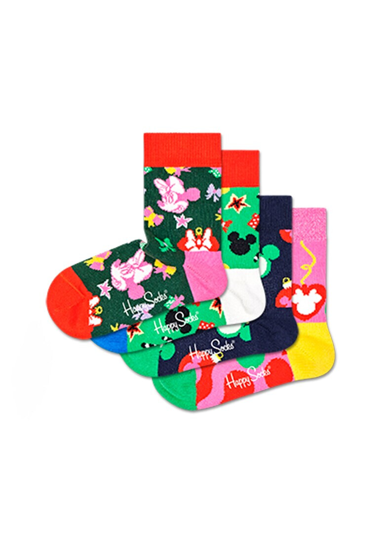 Happy Socks Set de sosete scurte - 4 perechi - Pled.ro