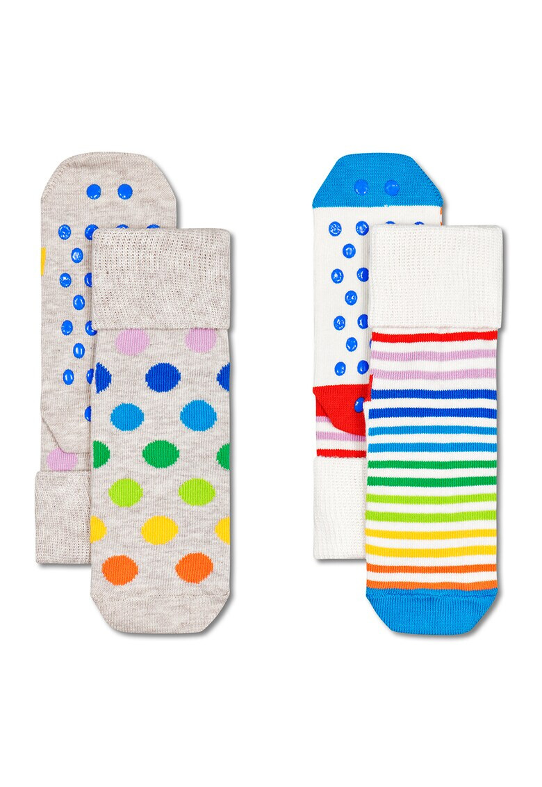 Happy Socks Set de sosete scurte cu model - 2 perechi - Pled.ro