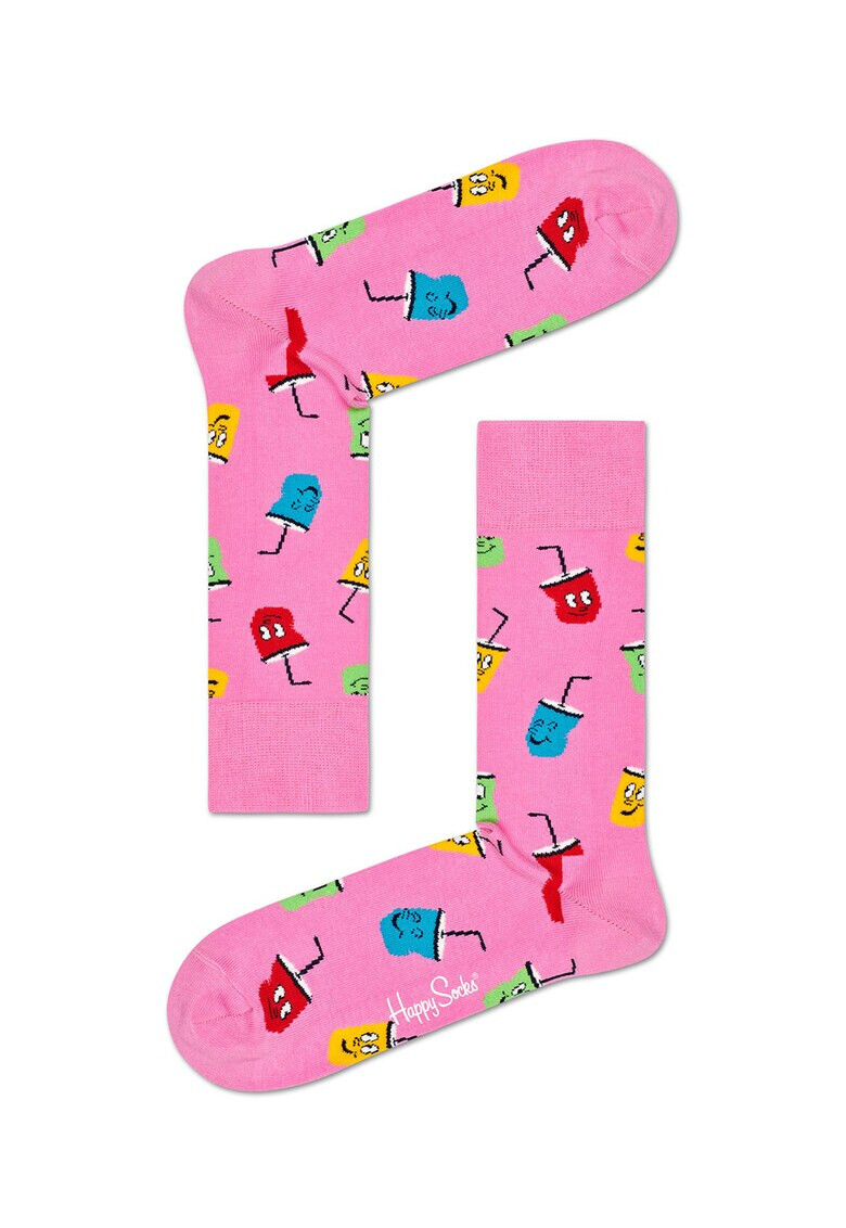 Happy Socks Set de sosete unisex cu imprimeu 2 perechi - Pled.ro