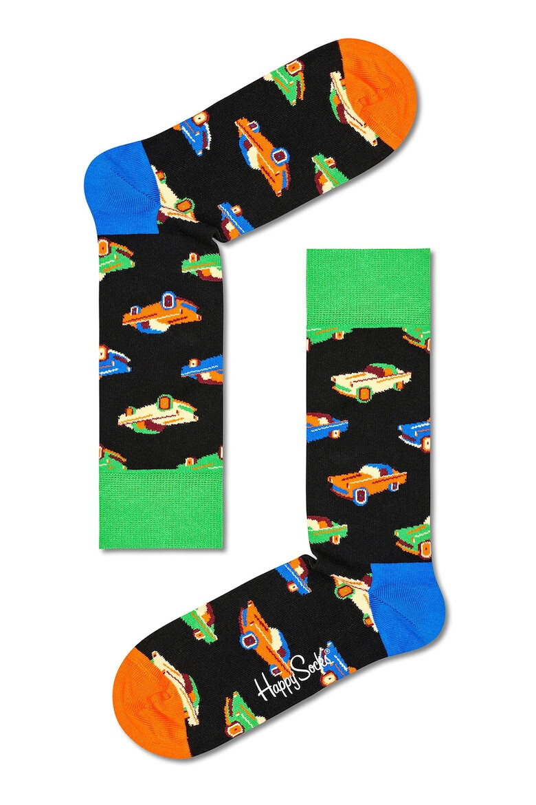 Happy Socks Set de sosete unisex cu imprimeu - 4 perechi - Pled.ro