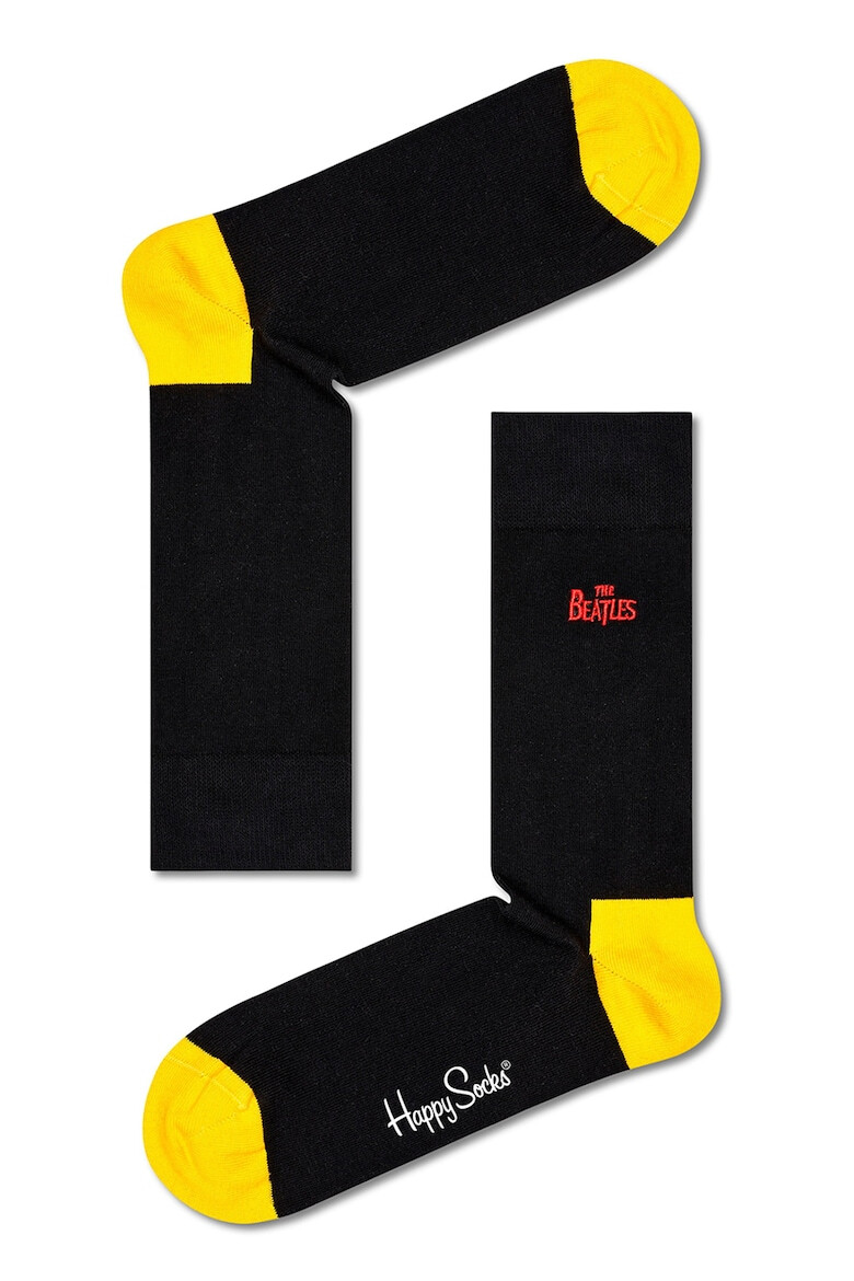 Happy Socks Set de sosete unisex cu imprimeu The Beatles - 4 perechi - Pled.ro