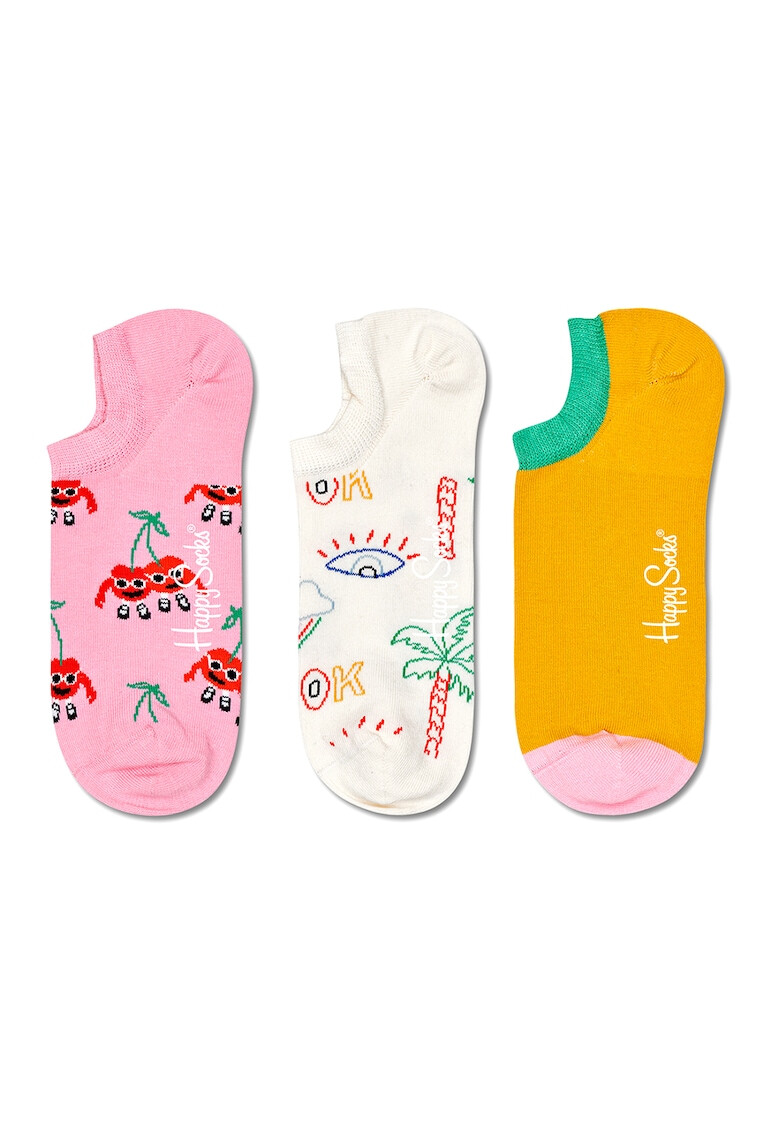 Happy Socks Set de sosete unisex cu model - 3 perechi - Pled.ro