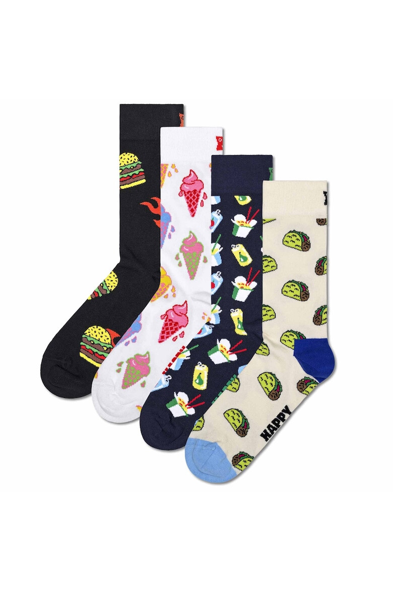 Happy Socks Set de sosete unisex cu model - 4 perechi - Pled.ro