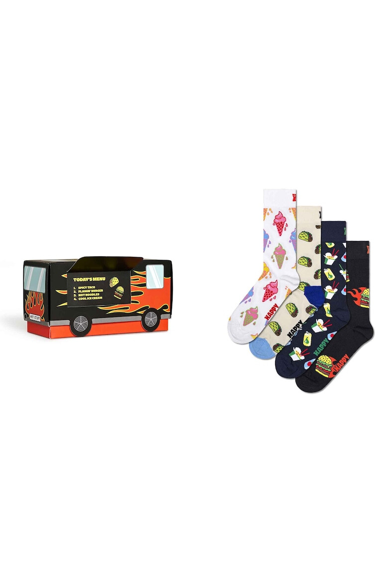 Happy Socks Set de sosete unisex cu model - 4 perechi - Pled.ro