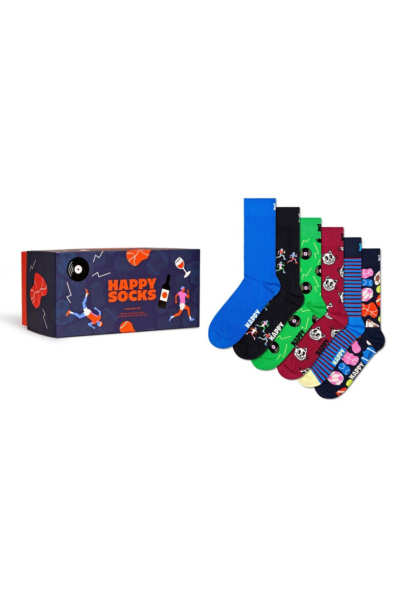 Happy Socks Set de sosete unisex cu model - 7 perechi - Pled.ro