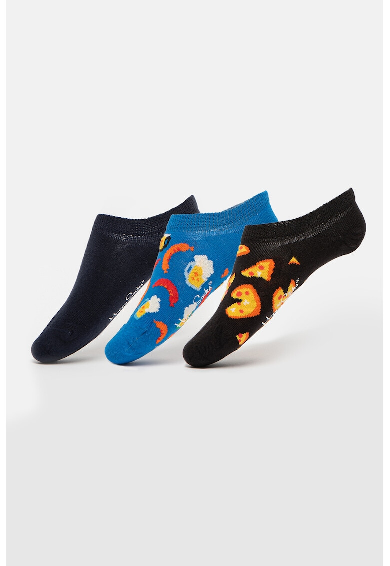 Happy Socks Set de sosete unisex foarte scurte - 3 perechi - Pled.ro