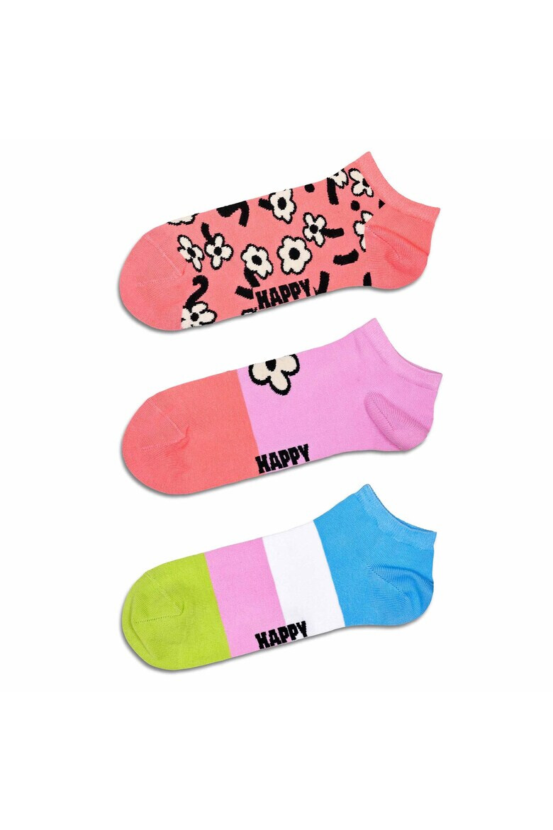 Happy Socks Set de sosete unisex pana la glezna - 3 perechi - Pled.ro