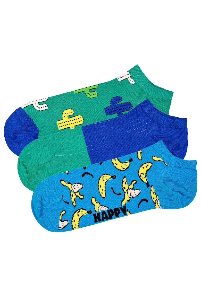 Happy Socks Set de sosete unisex pana la glezna - 3 perechi - Pled.ro